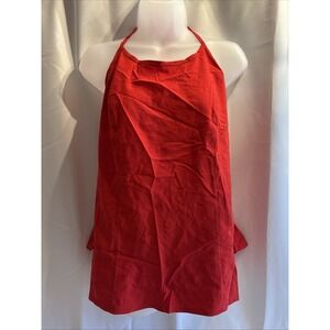 VTG To To Collections Red Tie Back Tank Top Women's Y2K 3XL Made USA